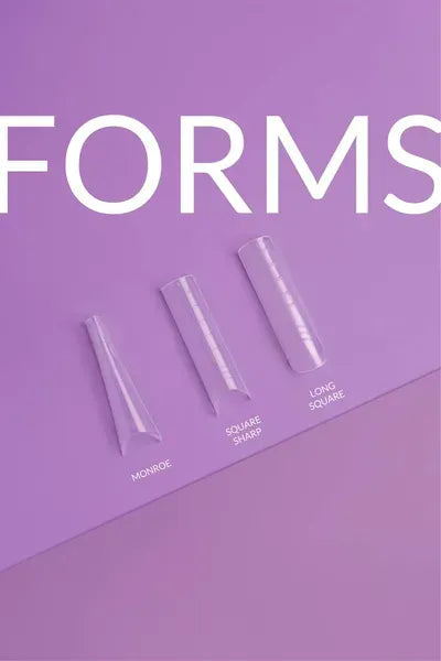 Moldes para uñas cuadrados y afilados DNKa' Top Nail Forms, 120 unidades