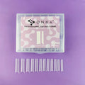 Moldes para uñas cuadrados y afilados DNKa' Top Nail Forms, 120 unidades