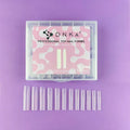 Moldes para uñas largos cuadrados DNKa' Top Nail Forms, 120 unidades