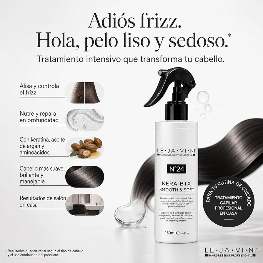 Lejavini Nº24 Kera-Mix Protein & Soft Spray Reconstructor con Queratina 200 ml